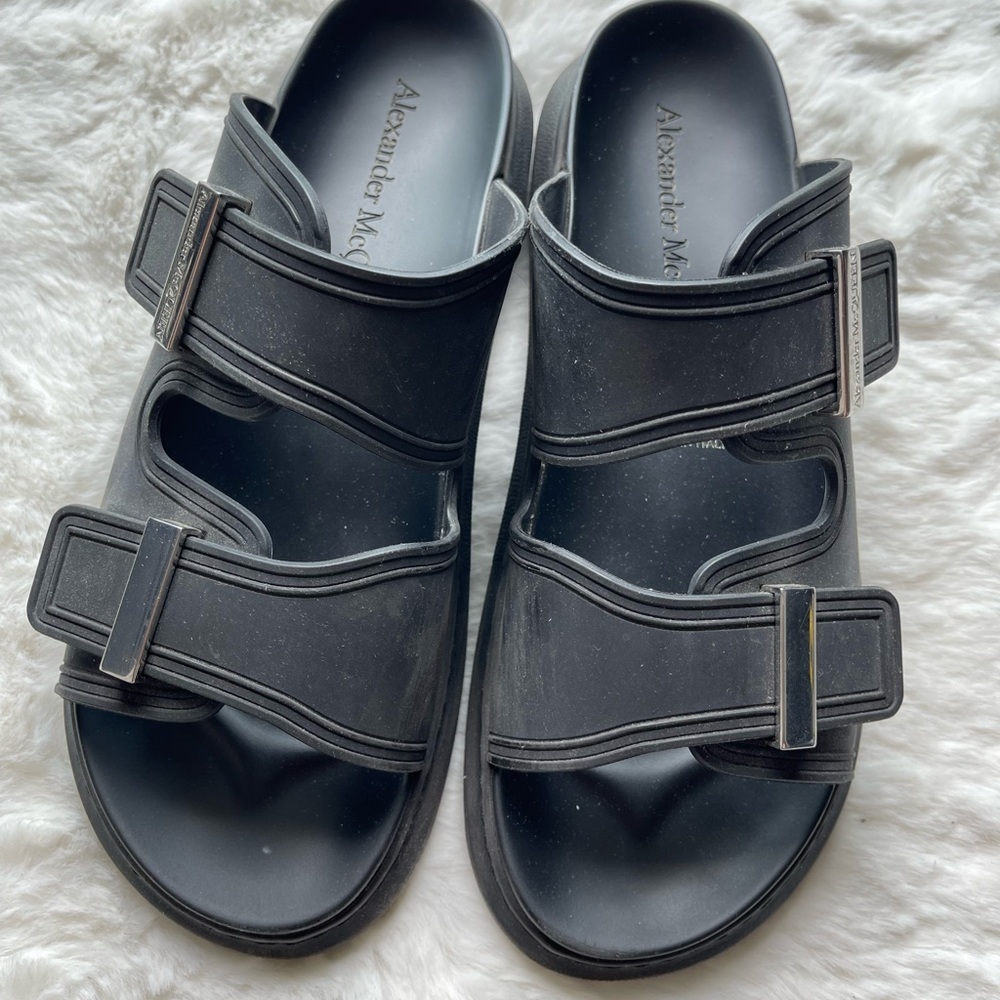 Alexander McQueen Hybrid Slides (black, size 41) worn a couple times